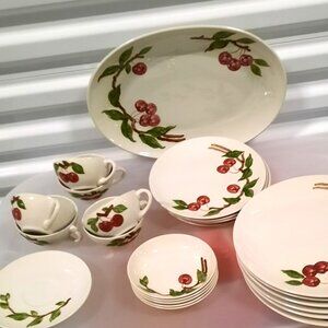 MCM Orchard Ware California Vintage Cherry Pattern Set 21 pieces